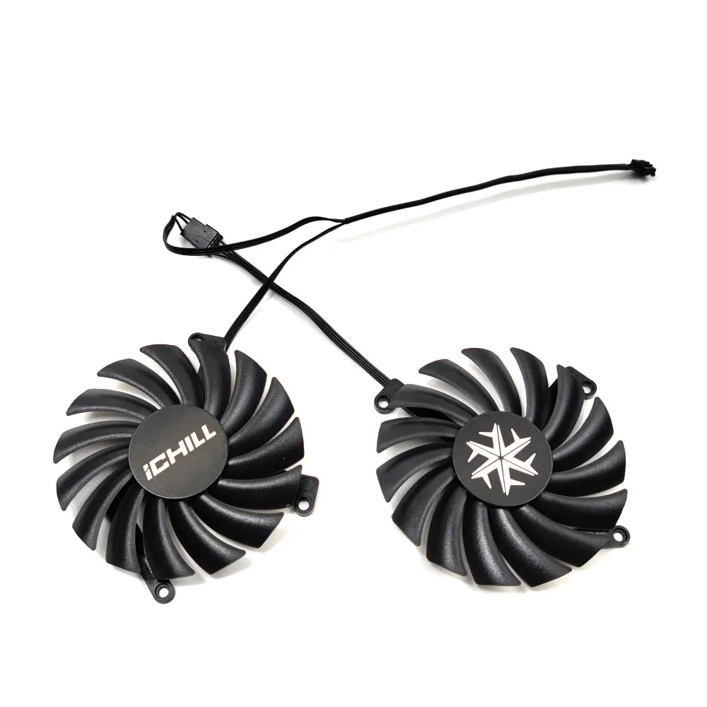 3Fan/1SET CF-12915S RTX 3080 3070 ICHILL X4 GPU Fan，For INNO3D RTX 3080、RTX 3080 TI、RTX 3090 iCHILL X4 Video card cooling fan