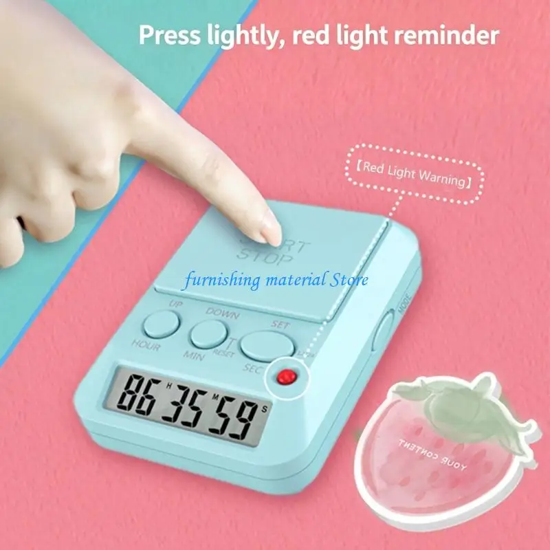 Y5GD Easy Carry Timer Device Electronic Clock High Visible LCD Displays Timer Gift