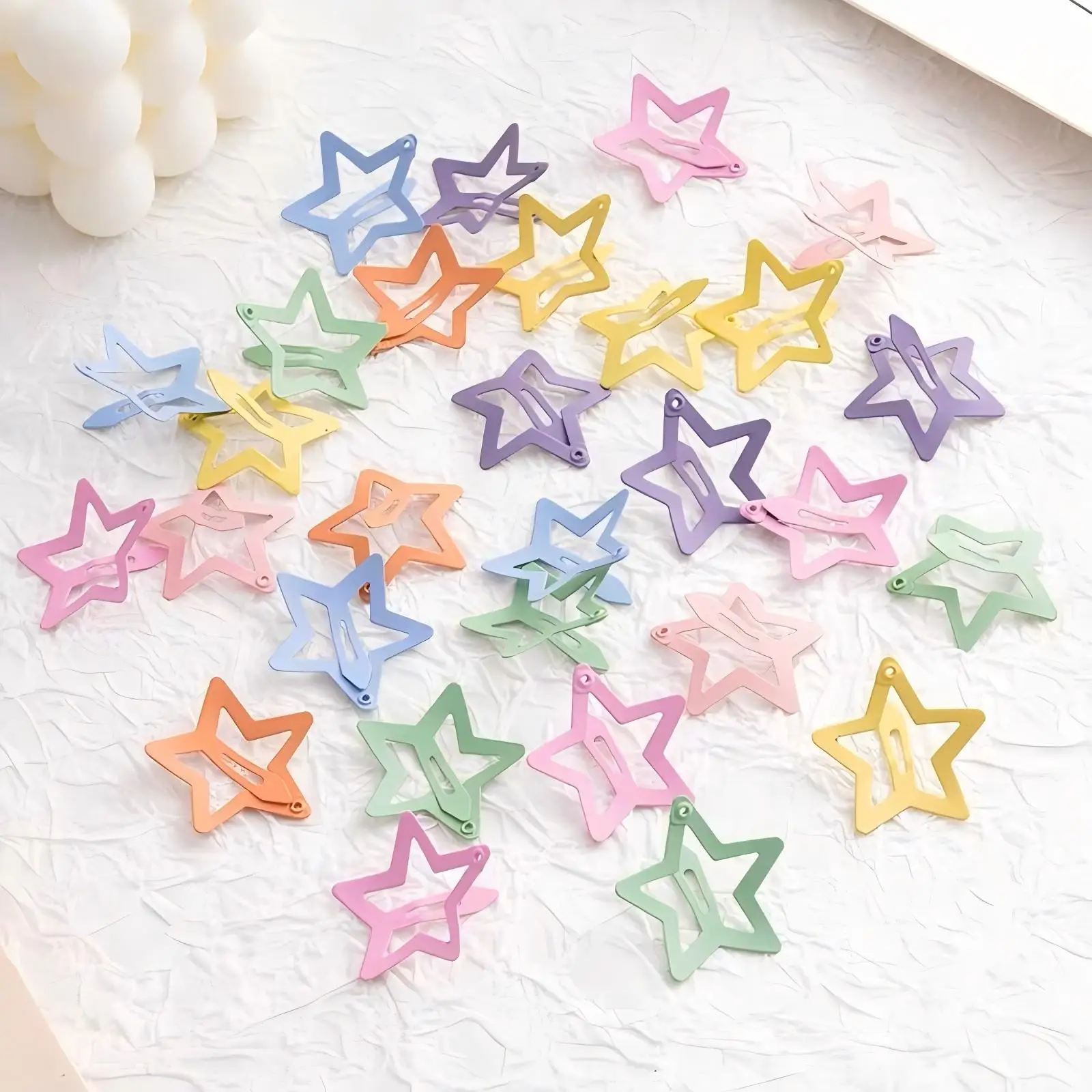 20/40Pcs Candy Colors Star BB Hair Clips For Girls Lovely Hair Decorate Hairpins Kids Hair Accessories