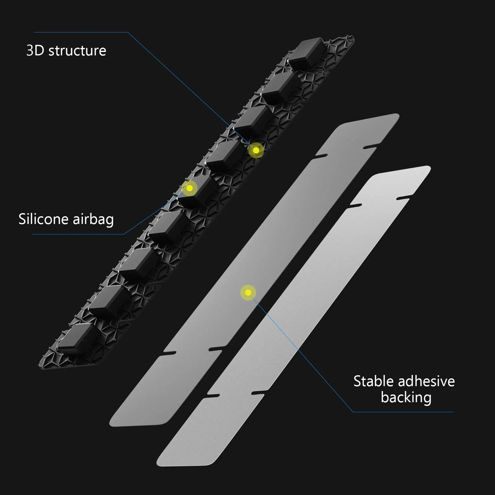 

Chainstay Protector Silicone Cushion Bike Guard 3D Structure Sticker Sandproof Anti-Uv Bike Chain Cover Mountain