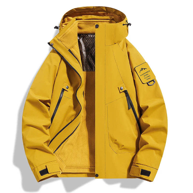 Inverno ao ar livre caminhadas escalada confortável moda na moda gênero estilo neutro jaqueta esporte à prova de vento à prova dwindproof água jaqueta quente