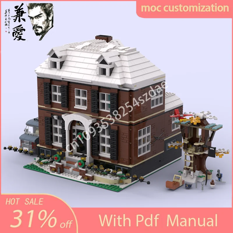 NEUE 3782PCS Moc McCallister Mansion Architektur Modell Bausteine DIY Kreative Montage Ziegel Kinder Urlaub Geschenk