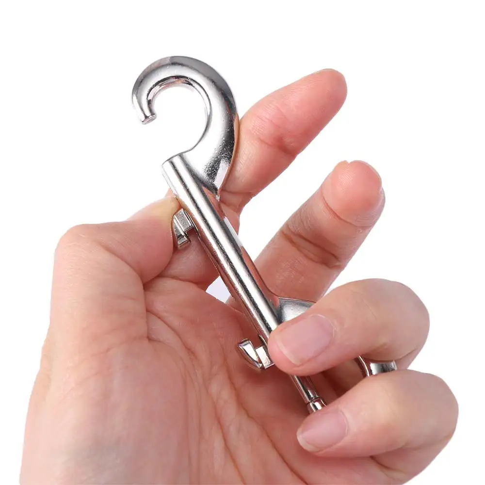 BCD Accessories Stainless Steel Double Ended Hook Single Hook Ended Hook Snap Hook Clip 116MM 100MM Eye Bolt Snap Hook Clasp