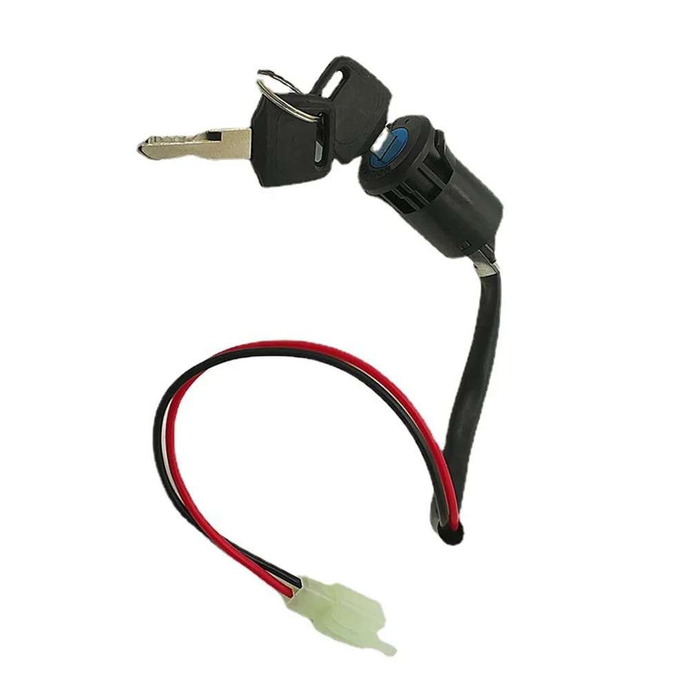 Lock+Key High Quality & Durable Ignition Key Barrel Switch 2 Wire Position Lock+Key Set For Electric Bikes/Scooters