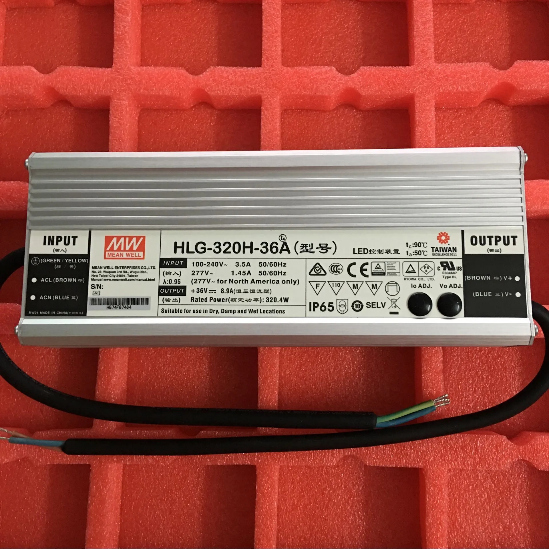 MEAN WELL 320W LED電源 HLG-320H