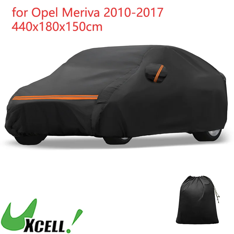

Всесезонный автомобильный чехол UXCELL для Opel Meriva 2010-2017 с застежкой-молнией PEVA Spunlace, хлопковые водонепроницаемые автомобильные чехлы с защитой от царапин