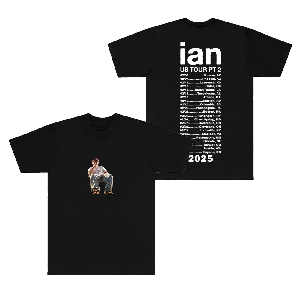 Ian 2025 Tour Dates T-Shirts Goodbye Horses Album Merch Tee Cosplay Unisex HipHop Short Sleeve Top