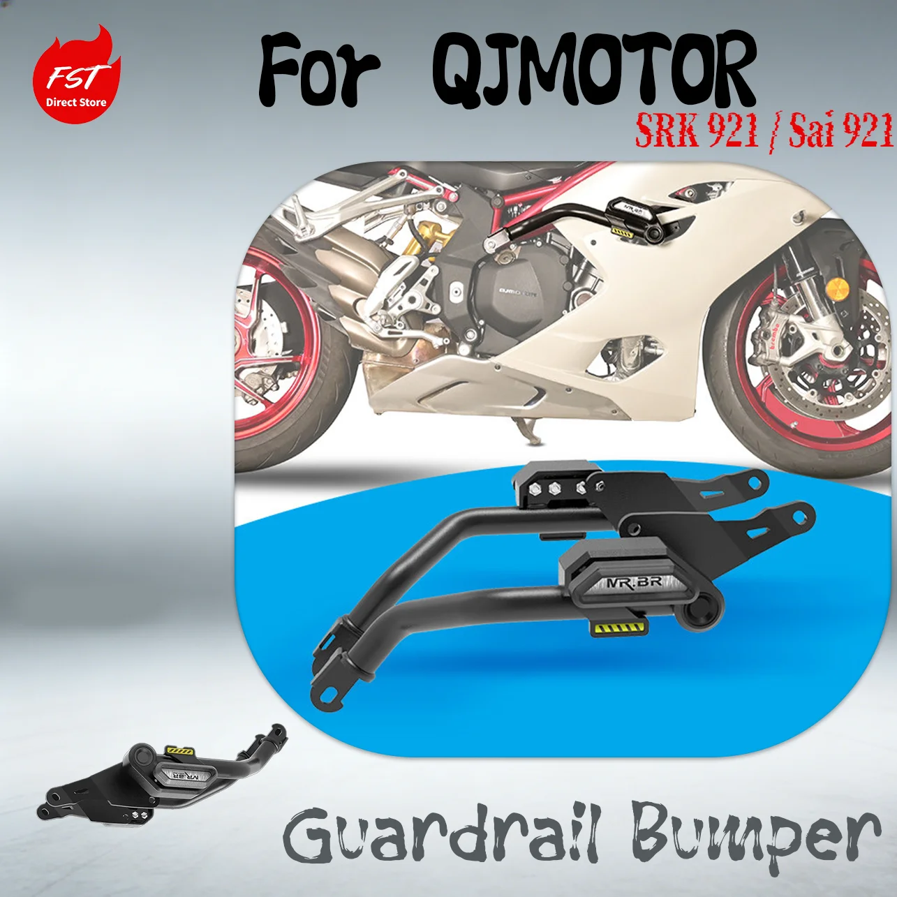 Crash Bars Bumper Anti-Fall Sliders Racing Guard Stand Lift for QJMOTOR SRK921 QJ Race 921 Motorcycle Modified Parts