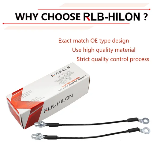 Imagen 2 del producto Cables de acero para maletero de coche, soporte para portón trasero, para Chevy Avalanche Silverado Sierra 1500 2500 3500 Hummer H2 16637944, 1 par