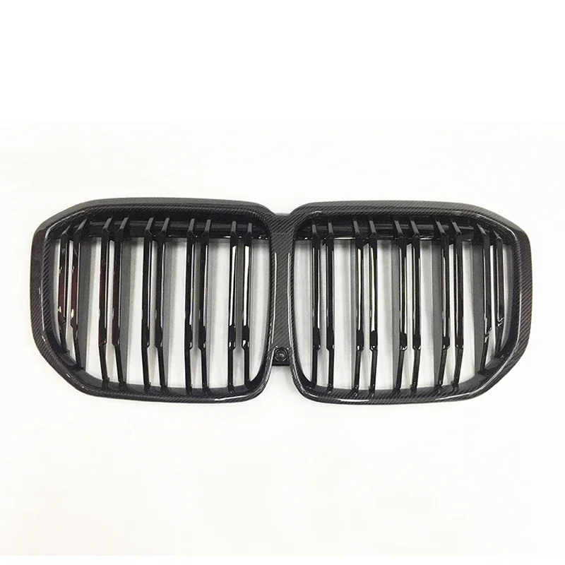 

Wonderful Quality Real Carbon Fiber car grills For BMW X7 G07 Double Line Gloss Black Front Bumper grille 2019-2022