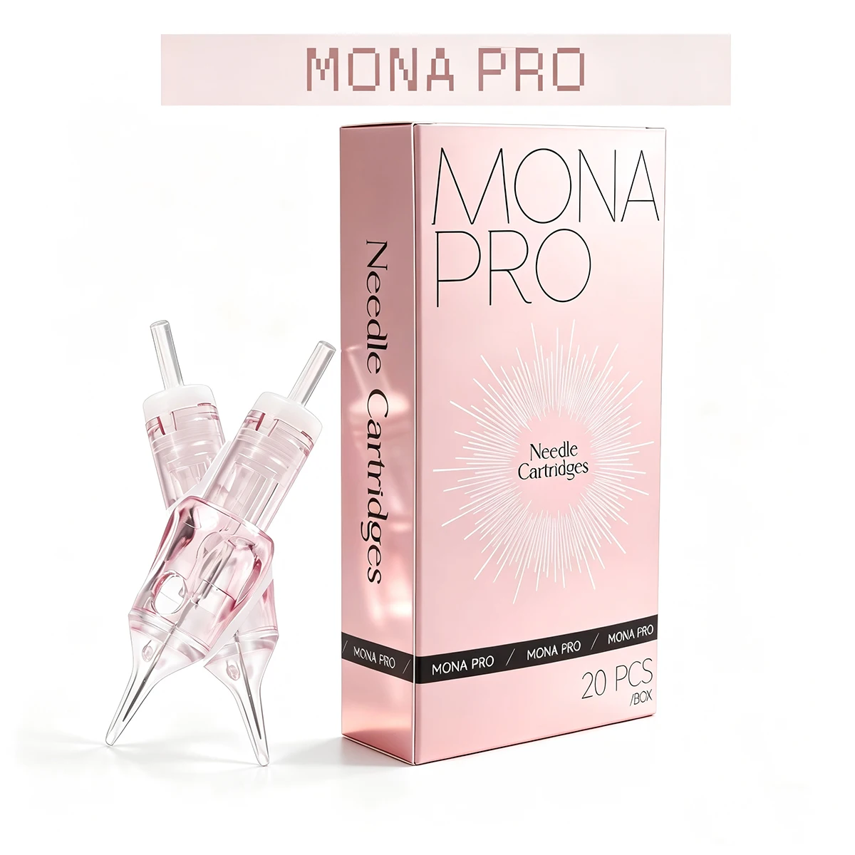 

20 шт. картриджей для тату Mona Pro 1003RL, одноразовые иглы Bugpin # 10 круглых игл для перманентного макияжа, размер 3.0 мм