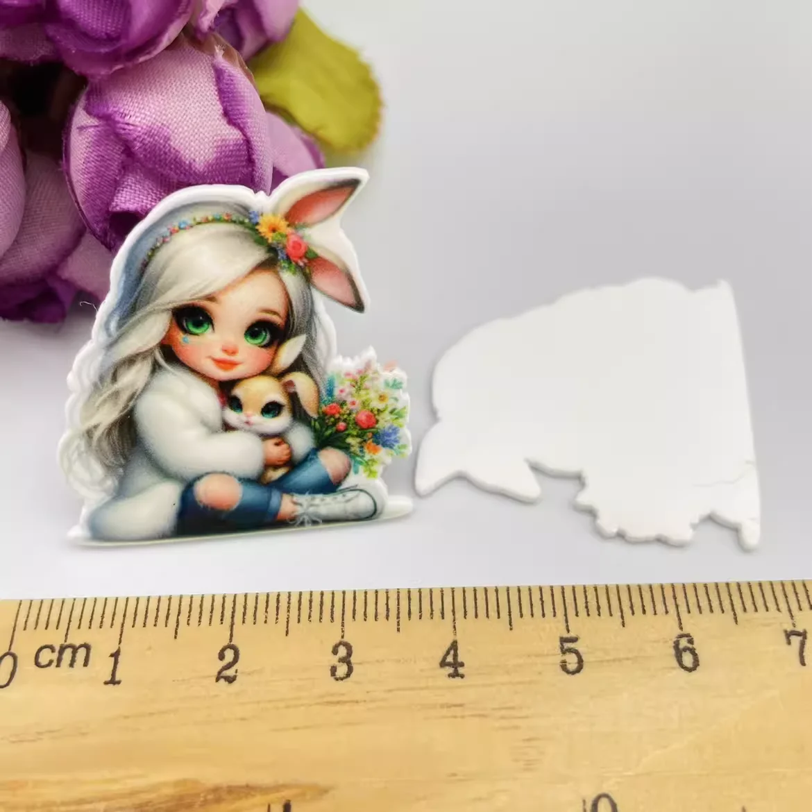 10 pieces Young Girl Cartoon New Crafts Flat Back Resins Bow Diy Hairpin hair Accessories headwear 24032301