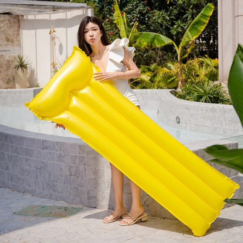 

Красочный надувной надувной матрас, летний открытый бассейн, водные виды спорта, вечерние плавающее кресло для отдыха, ПВХ, водные надувные игрушки, матрас