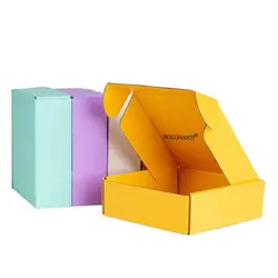 Custom LOGO Print Corrugated Carton Shipping Mailer Box Cardboard Paper Gift Boxes for Cosmetic Clothes Shoe Wig Postage Packing