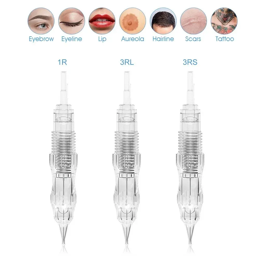 20 шт. Перманентный макияж тату картридж иглы для черного жемчуга P300 машина иглы для бровей картридж 1R 3RL