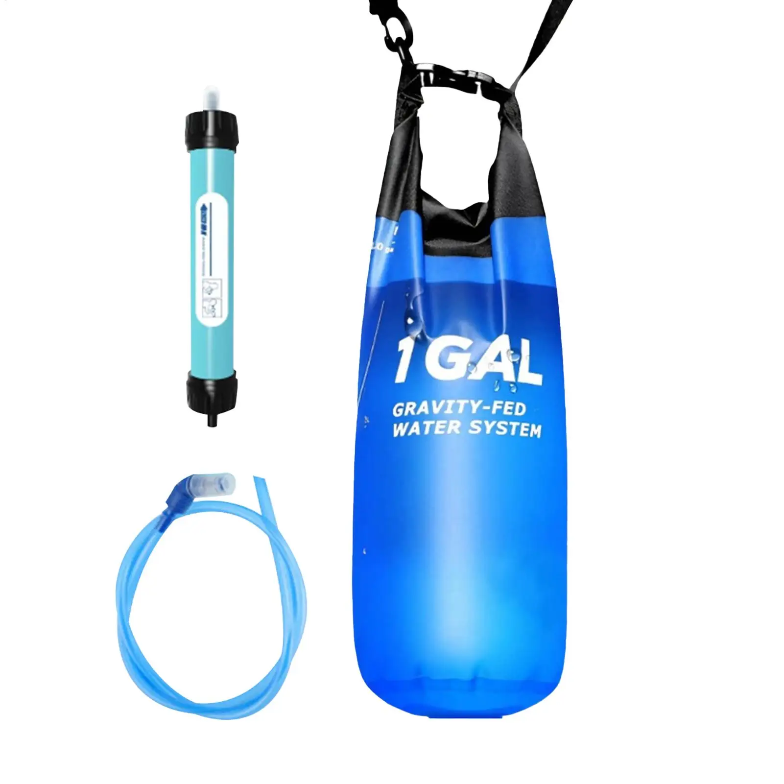 

Water Filter Bag 1 gallon outdoor filter water bag for OutdoorCamping Foldable Filtering System Portable Survival Gear