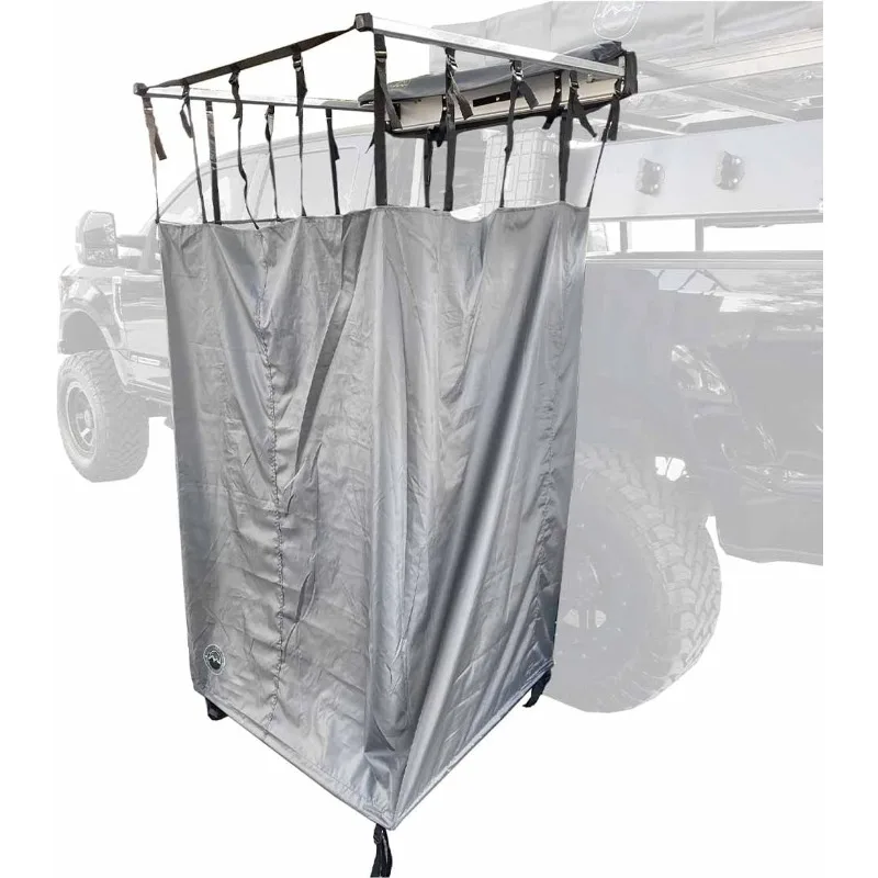 

Overland Vehicle Systems HD Nomadic Car Side Shower Room with Black 1000G PVC Travel Cover, Universal L