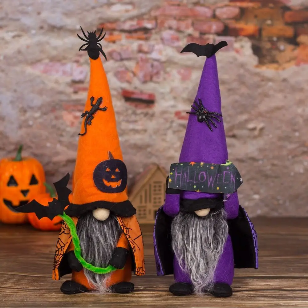 

Funny Cute Halloween Gnomes Doll Portable Cartoon Faceless Doll Exquisite Handmade Dwarf Plush Doll Gift