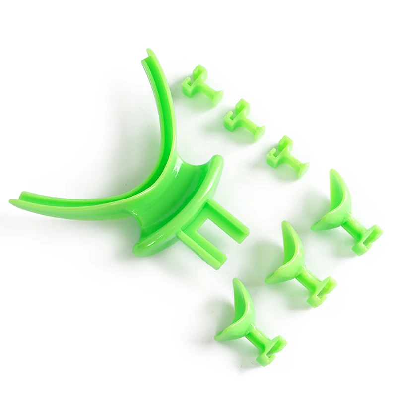 1pcPlastic dental tray, oral cleaning tool, green multiple models, dental tray edge support