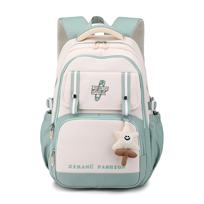 Ice Cream Pendant Primary School Backpack 1-6 Grade Cute Colorful School Bag For Girls Waterproof Large Capacity Schoolbags Moch