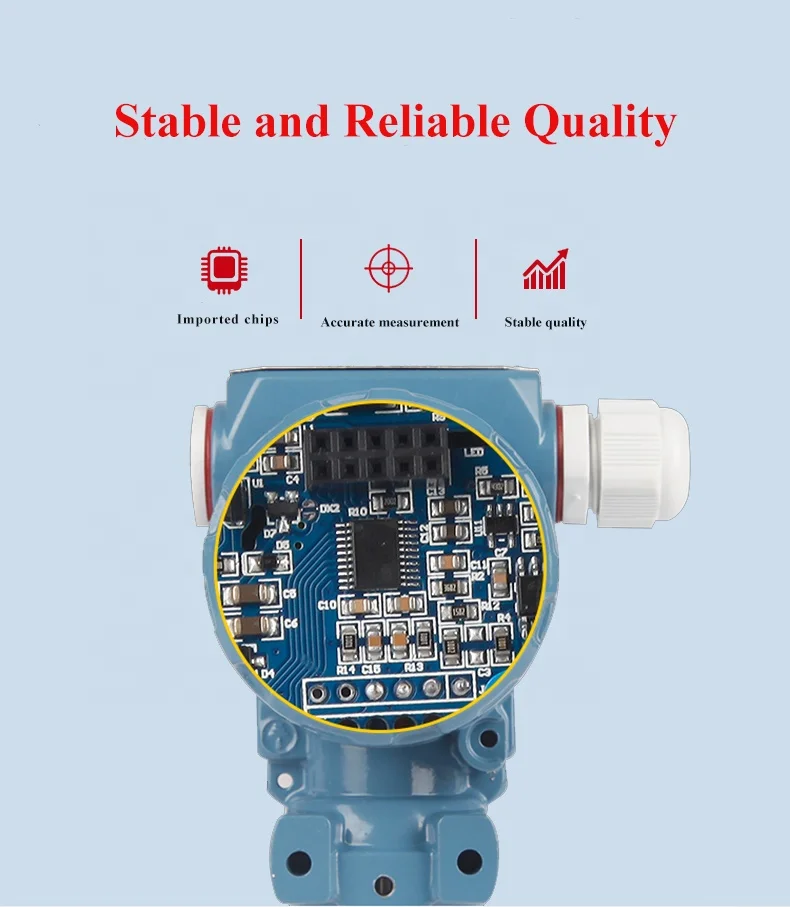 China Pressure Transmitter 4-20ma 10mbar Pressure Indicating Transmitter Absolute Analog Digital Water Oil air Pressure Sensor