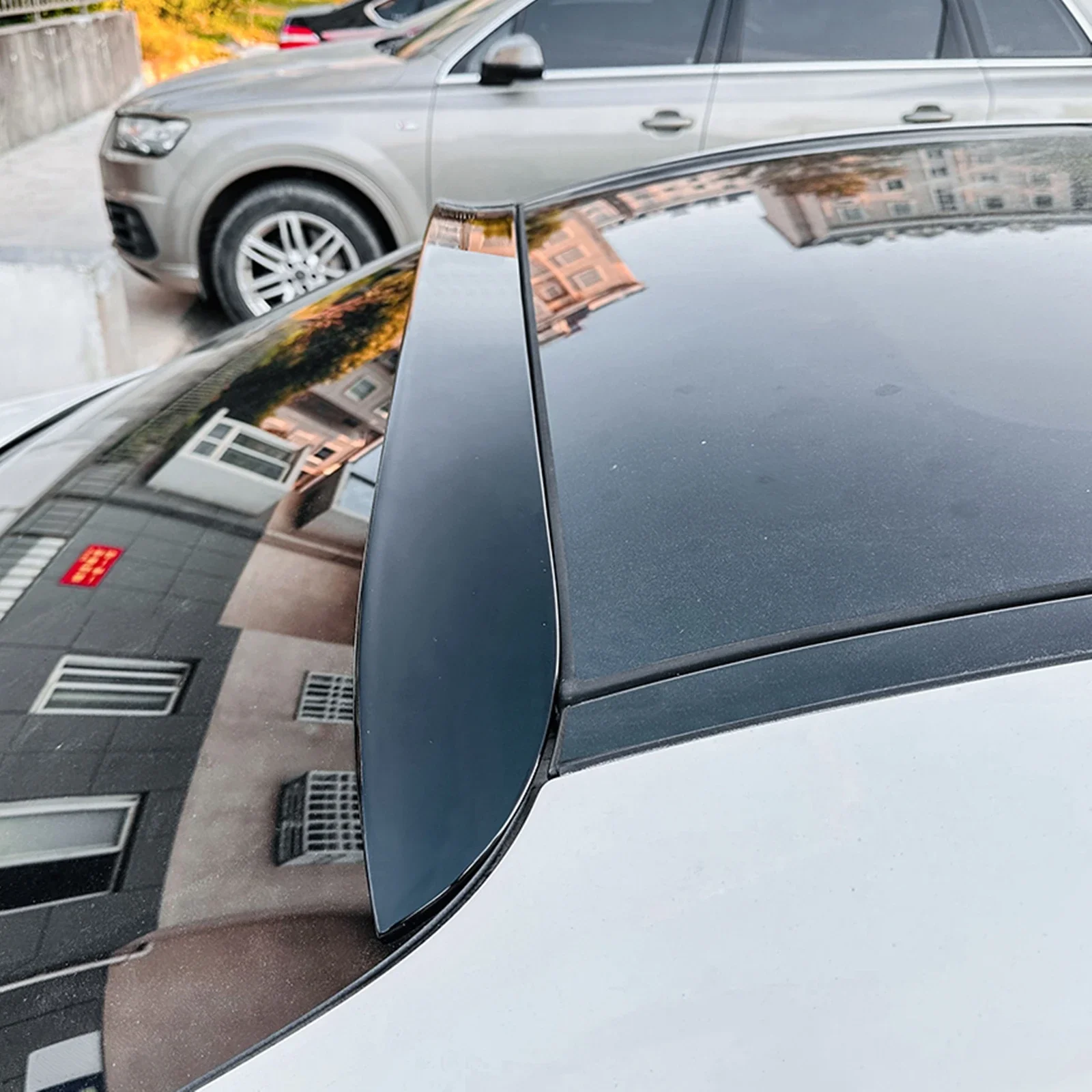 車のリアルーフスポイラー,メルセデスベンツcクラスw205 c160 c200 c260 c300 c43 c63,トランクウィンドウスプリッターリップ,2015-2021