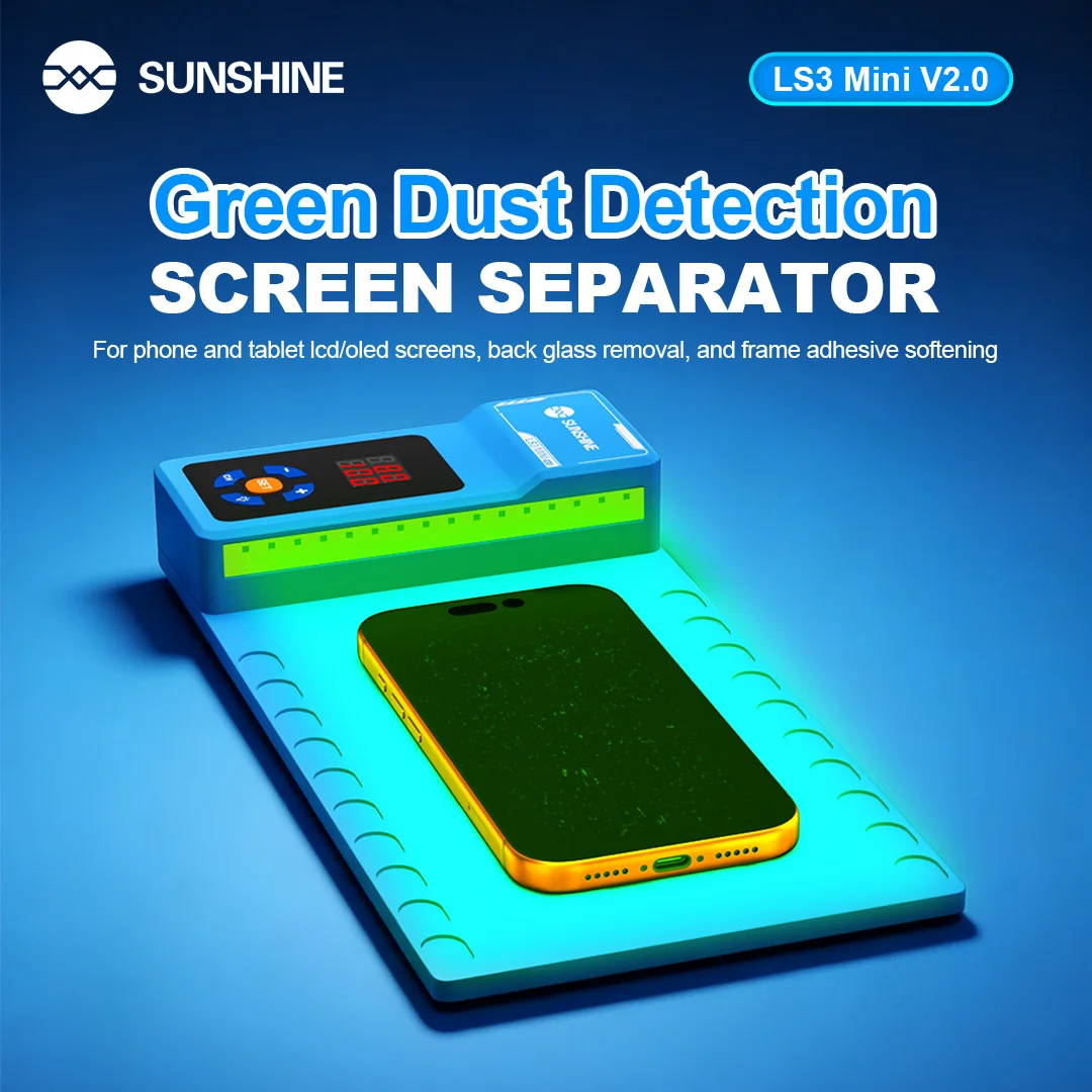 SUNSHINE LS3 Mini LCD Screen Separator Intelligent Temp Control Rapid Heating Soft Silicone Mat Professional Phone Repair Tools