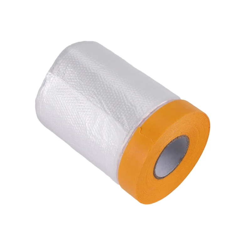 

Рулон пылевых листов, пластиковая малярная пленка в рулонах, драпировка, маскирующая пленка с самоклеющейся лентой для покраски покрытия мебели