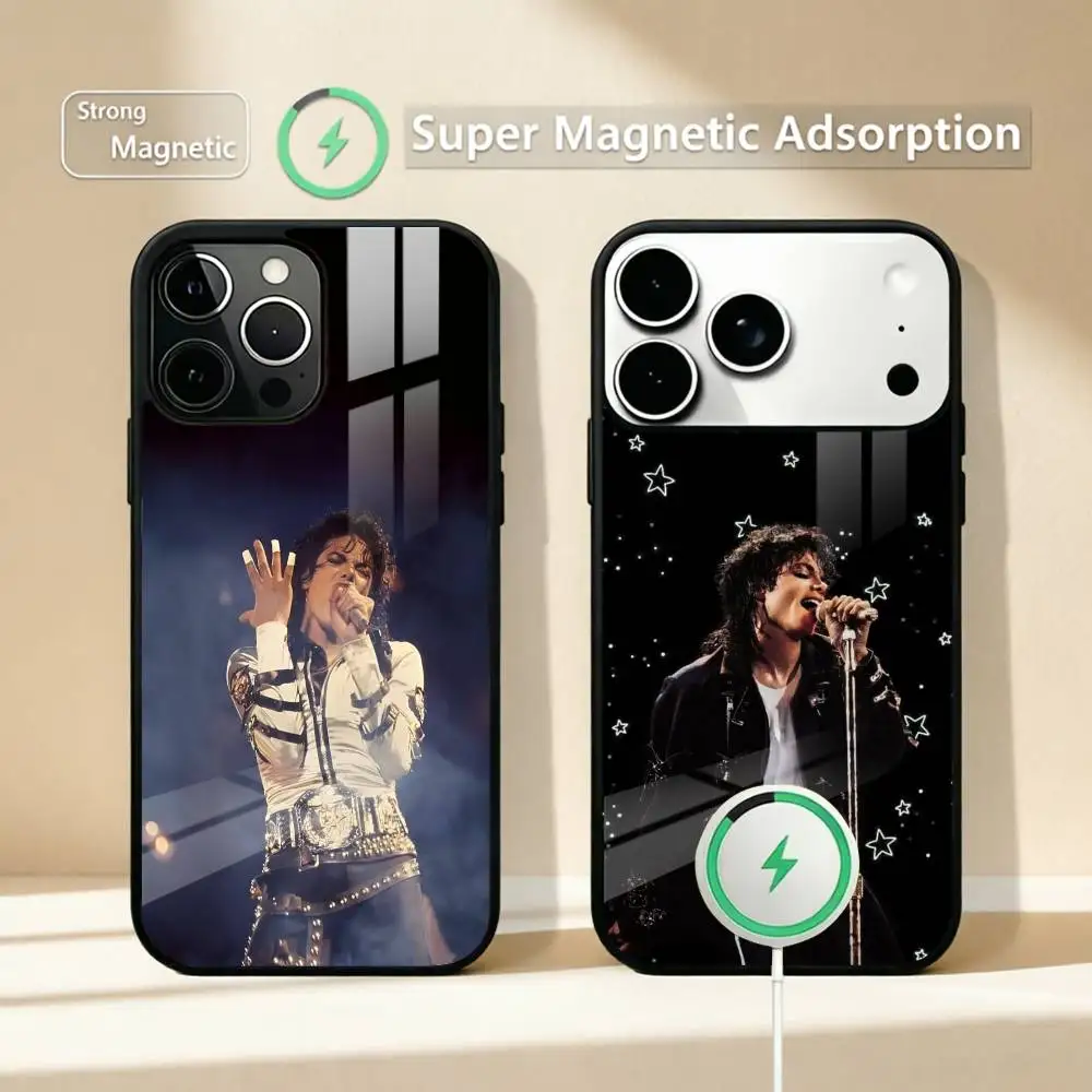

Popular Musician Michael J-Jackson Phone Case For iPhone17,16,15,14,13,12,11 Plus,Pro Compatible with magnetic wireless charging