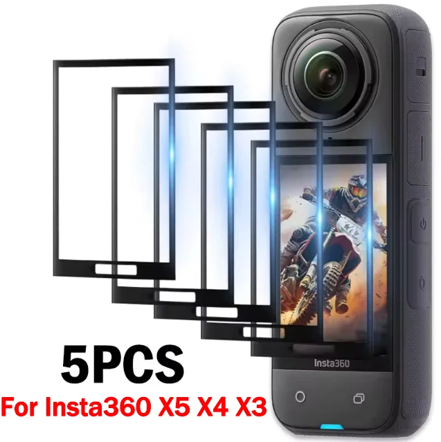 

Screen Protector for insta360 X5 X4 X3 Ultra HD Tempered Film Glass Screen Protector 9H Hardness, Scratch Resistant 2 Pack