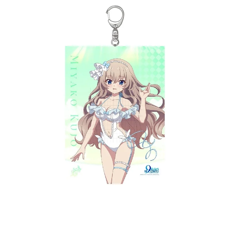 9-nine- Ruler's Crown 6CM Acrylic Keychain Pendant Bag Car Keychain Cell phone Pendant present Friend Festivals Gifts