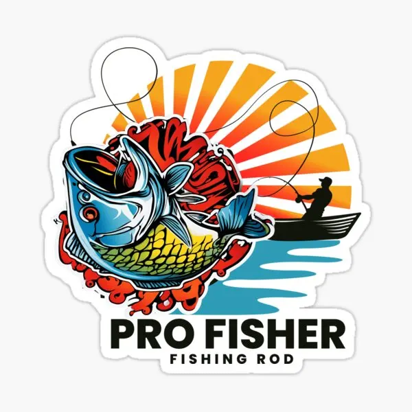 

Power Pro Fishing Humor sticker Funny Creative Stickers Car Graphic Decal Waterproof Trunk Decoration Suitable for Motorcycle
