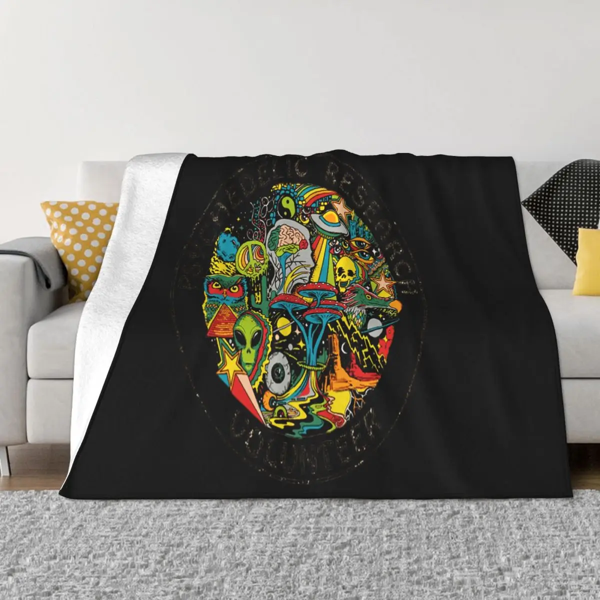 Psychedelic Research Terence Mckenna Magic Mushroom Cool Gift 285 Winter Interested Hot Sell Normal Throw Blanket