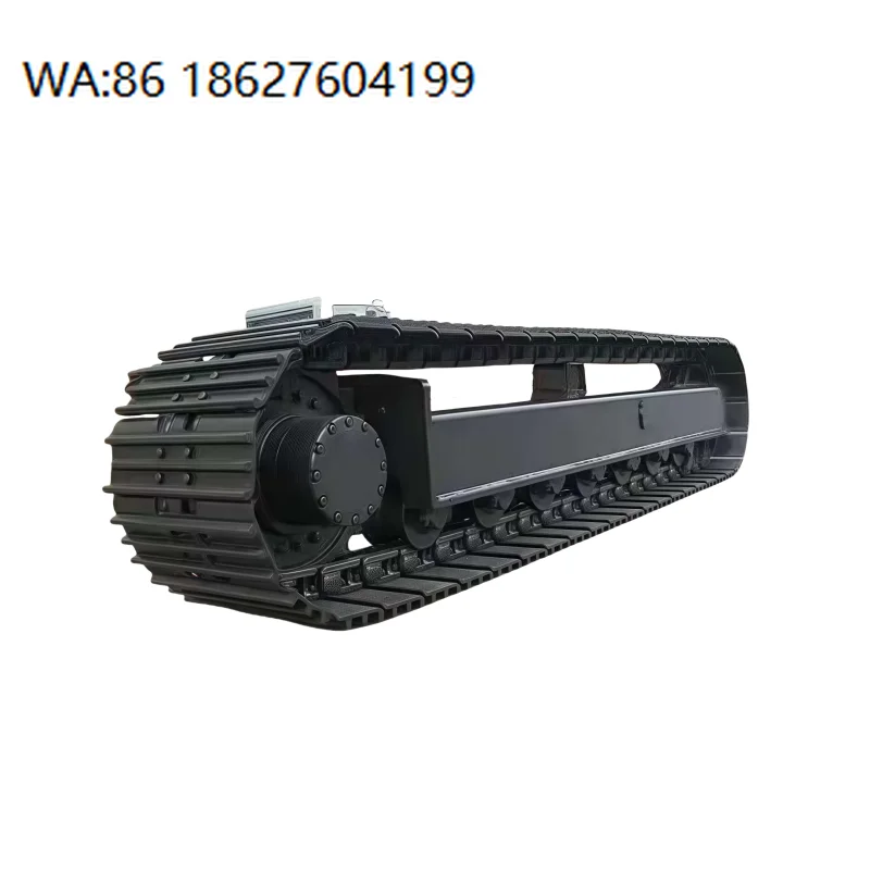 6Ton Hydraulic Track Chassis with Side Beam Structure, Mechanical Equipment Undercarriage for Excavator and Port Stacker Replace