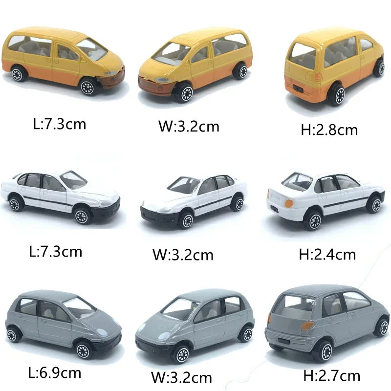 Modell Zug Landschaft Layout Miniatur Freies Verschiffen 1:50 O Skala Metall Modell Autos Reibung Spielzeug Fahrzeug