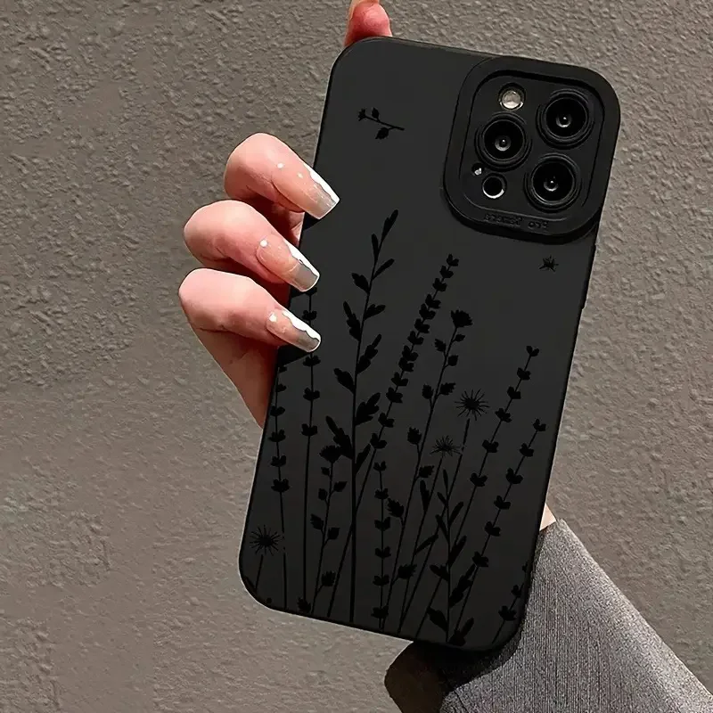 Ins Flower Painted Case For iPhone 16 14 15 13 12 11 Pro Max X XR XS 7 8 15 16 SE 2020 Shockproof Silicone Soft Cover Cases - náhled 4