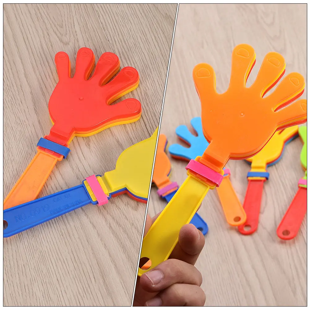 

15Pcs Palm Clap Cheering Clapper Bright Concert Props Funny Hand Clapper for Kids Birthday Wedding Sports Event