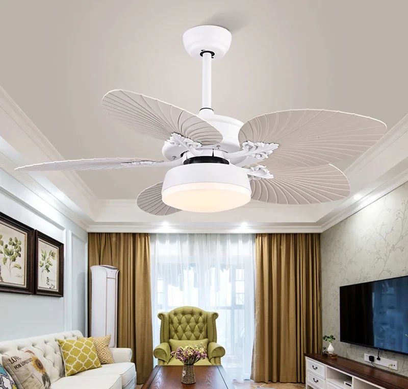 Industrial Ceiling Fan with Light with Remote Vintage Ceiling Fan Lamp with 5 Blades for Kitchen Dining Room Living Room