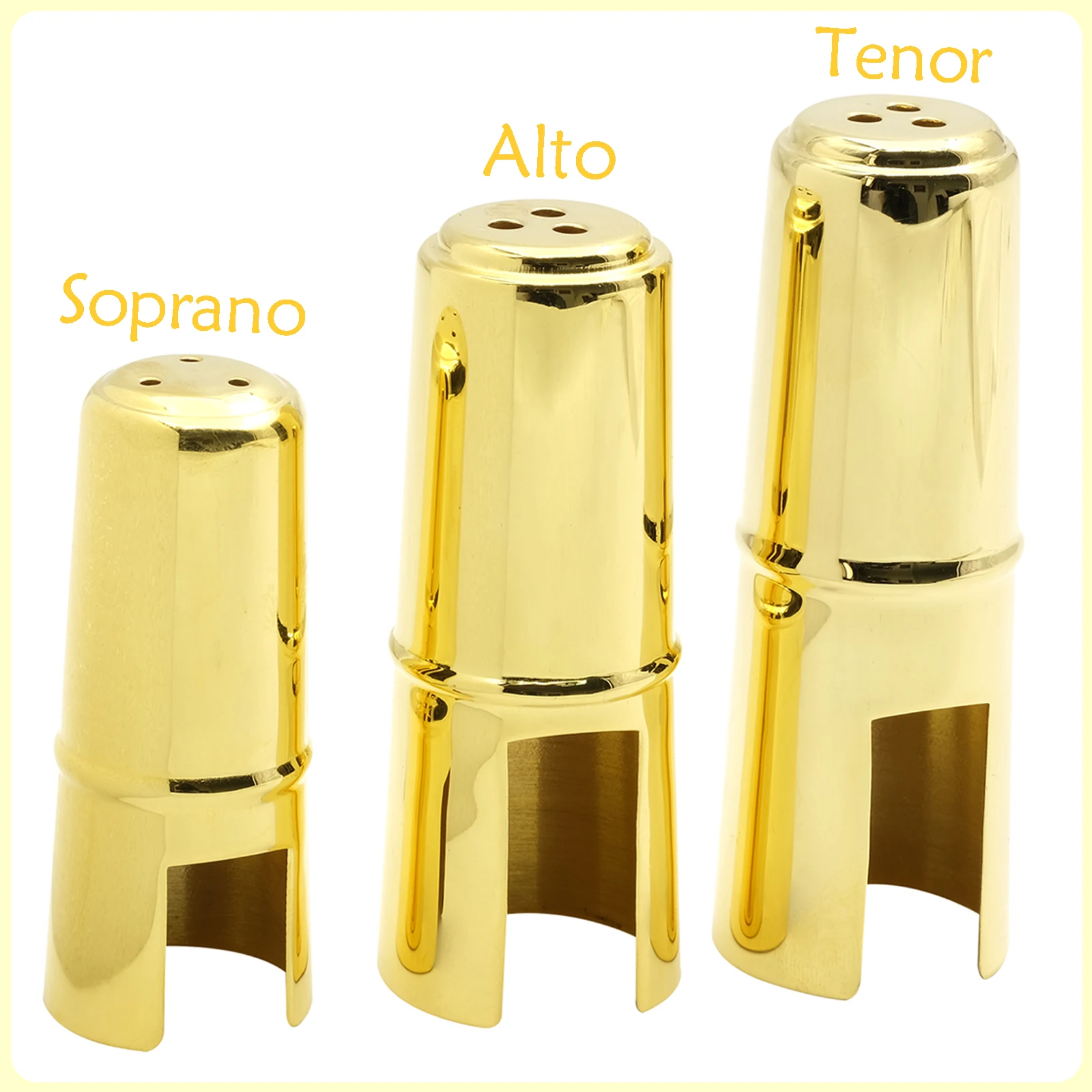 

Saxophone Mouthpiece Cap Metal Mouthpiece Protection Cap For Soprano Alto Tenor Universal Sax Woodwinds Instrument Accessories