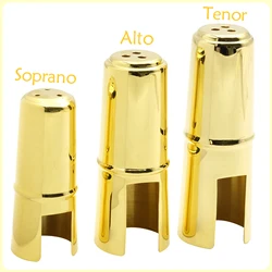 Saxophone Mouthpiece Cap Metal Mouthpiece Protection Cap For Soprano Alto Tenor Universal Sax Woodwinds Instrument Accessories