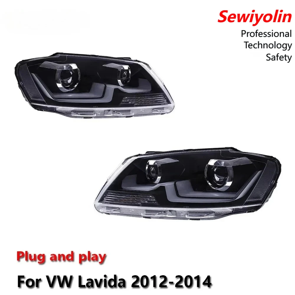

Car LED Upgrade Headlight Accessories For VW Lavida 2012-2014 DRL Brake Turn Signal Lamp Plug and Play