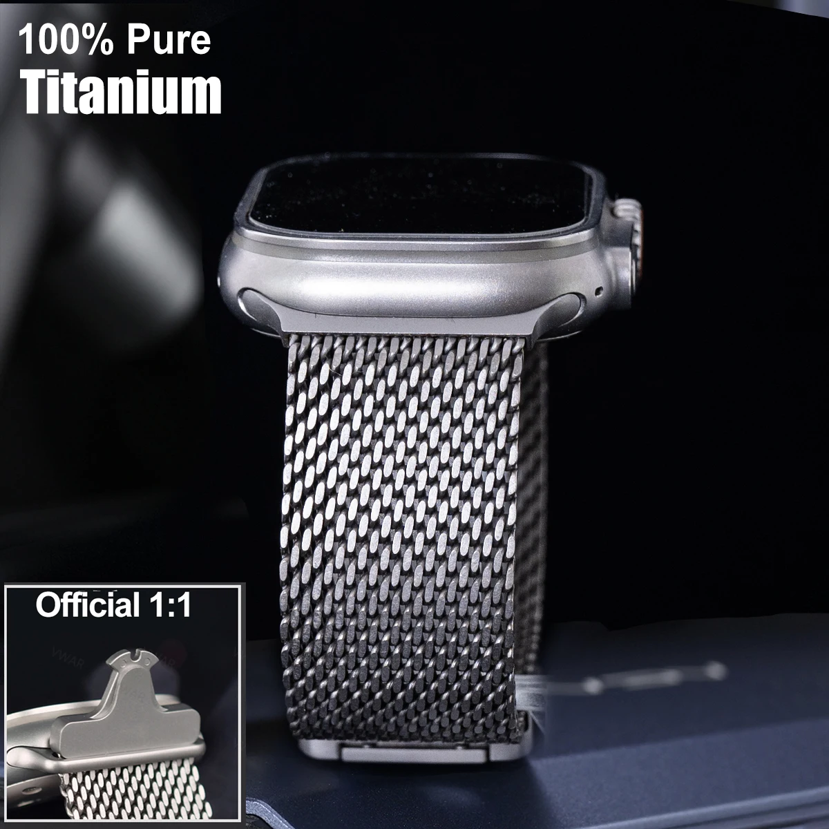 

Титановый ремешок для оригинального Apple Watch Milanese Business Watch, ремешок для iWatch Ultra Series 10 SE, 49 мм, 46 мм, 45 мм, 44 мм, браслет