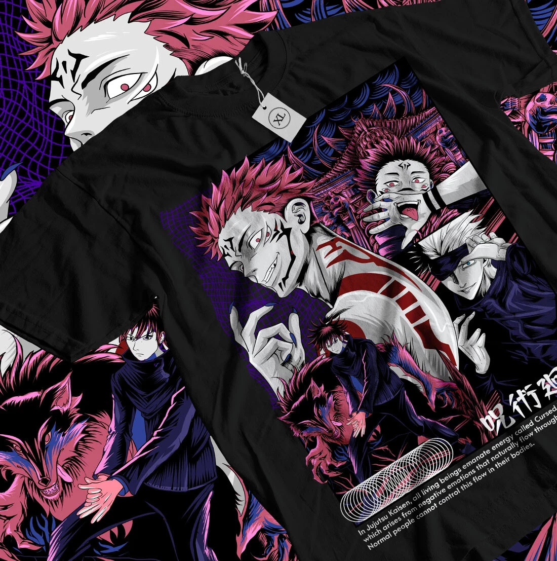 2026 Sommer Jujutsu Kaisen Anime Yuji Itadori Bedrucktes Lockeres Kurzarm-T-Shirt aus Reiner Baumwolle für Kinder Trendiges Unisex Casual Y2k