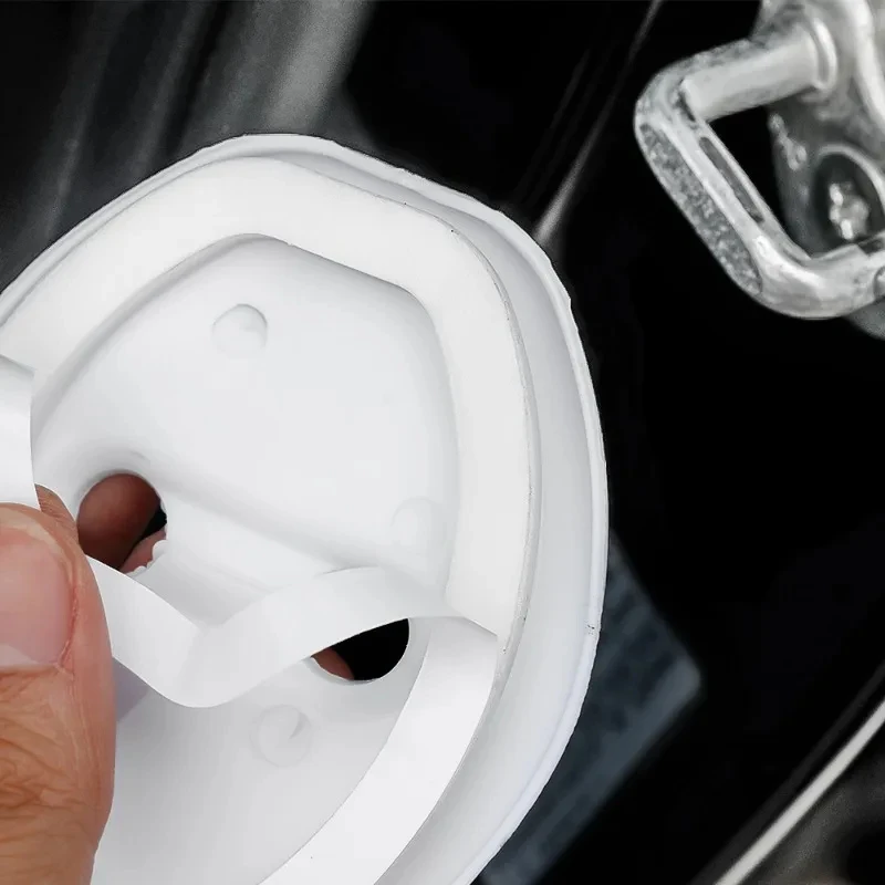 4/2/1pc Car Door Lock Fastener Shock Cushion Door Cushion Rust Protection Cover Interior Decoration Car Modification Accessories