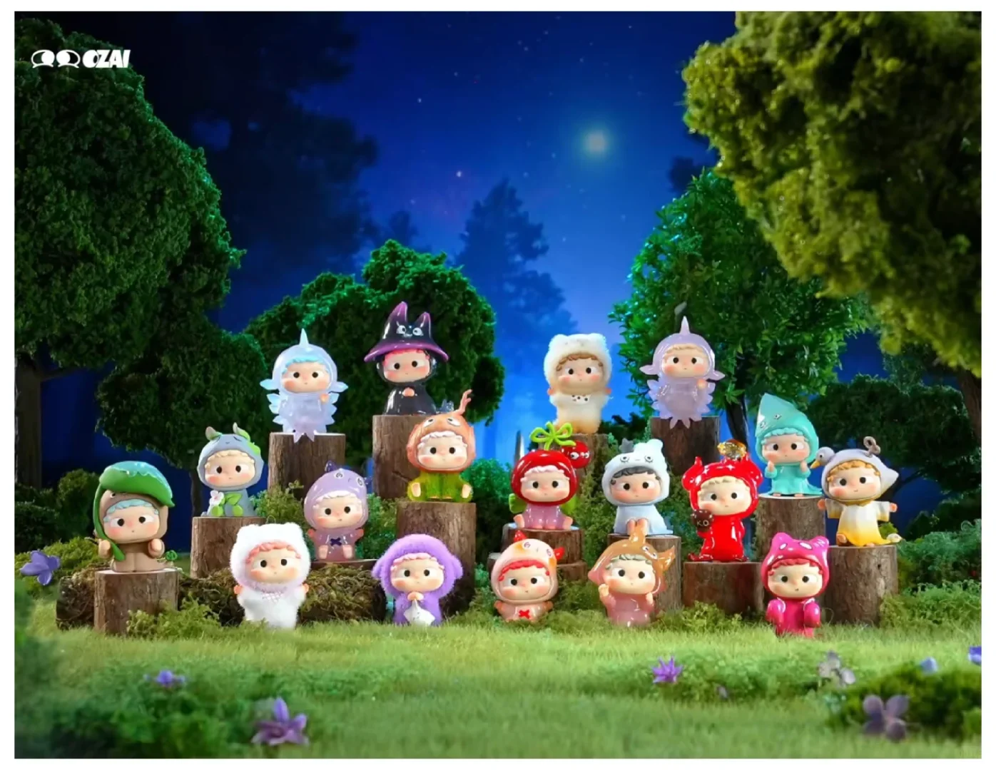 

Authentic Stock Heyone Mini Hood Adventure Cute Granule Blind Box Ornament New Trend Figurine Birthday Commemorative Gift