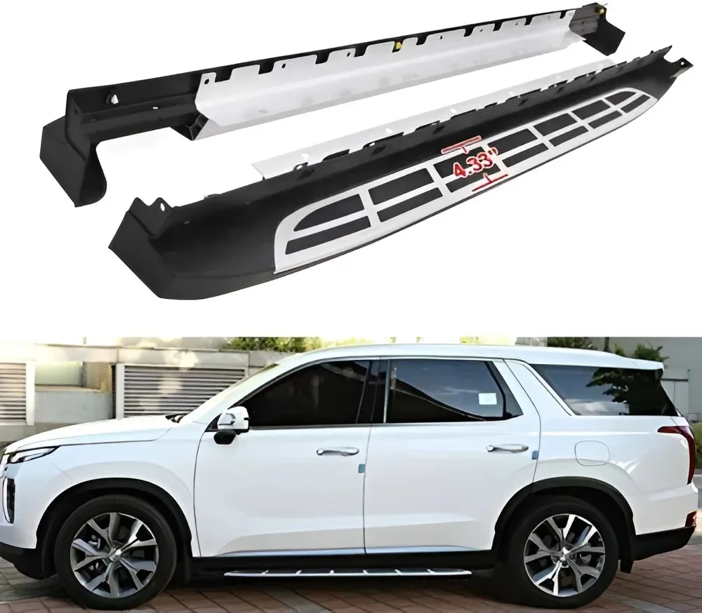 Fits for 2019 2020 2021 2022 Hyundai Palisade Fixed Side Step Running Board Nerf Bar