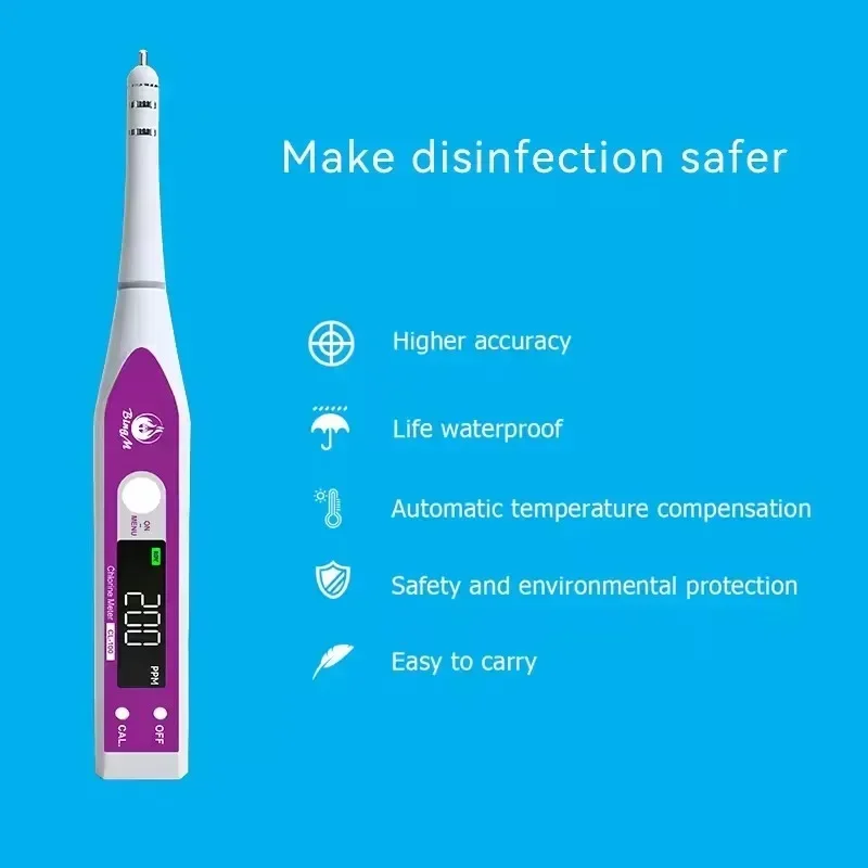 2025HEDAO Online Chlorine Sensor Negative display LCD Hypochlorous Acid Tester Ph Meter Residual Chlorine Analyzer