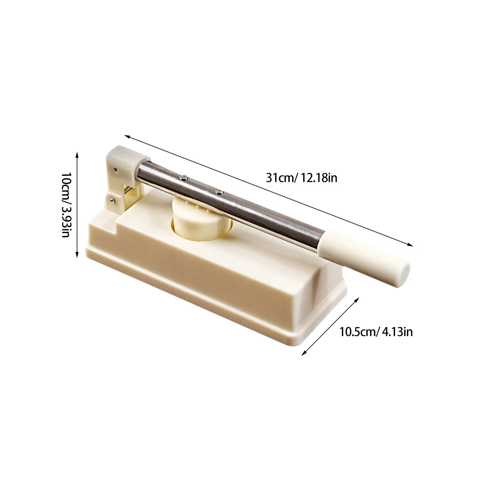 White Qingming Fruit Green Dough Press Mold Long Handle Dumpling Wrappers Presser Dumpling Skin Maker Mexican Tortillas