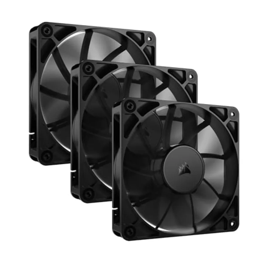 

RS120 120mm PWM Fans Daisy-Chain Connection Low-Noise Magnetic Dome Bearing Triple Pack