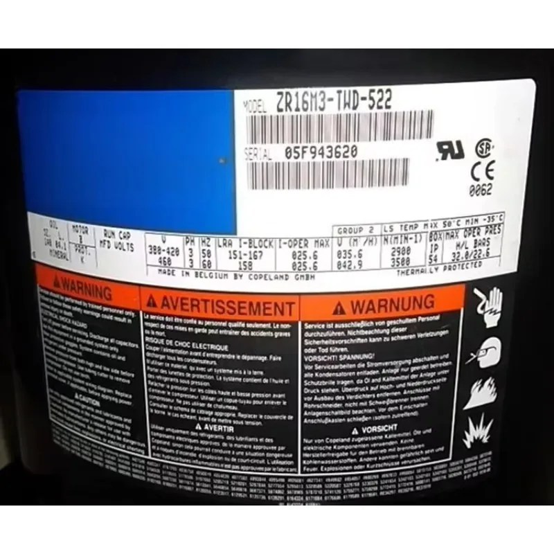 

ZR12M3E-TWD-551 ZR16M3E ZR19M3E-TWD-561 ZR90M3-TWD-551 ZR11M3-TWD-551 ZR19M3-TWD-522 Cope Air Conditioner land Scroll Compressor